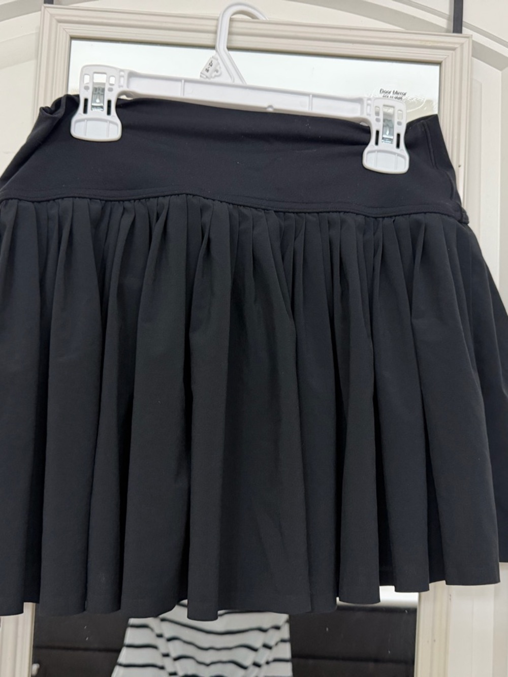 Classic Black Circle Skirt with Gathered Waistband